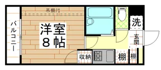 フローラルこさか【8階】の間取り
