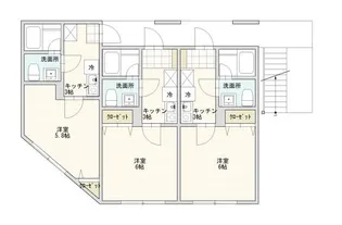 サンティエ六町【2階】の間取り