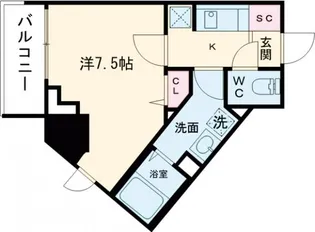 BPRレジデンス町田【7階】の間取り