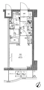 グリフィン横浜・ベイグランデ壱番館【5階】の間取り