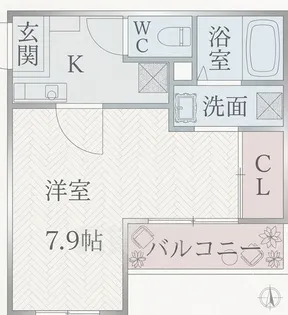 プリマヴェーラ大曽根北【2階】の間取り
