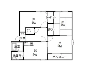 フレール弥生 D棟【2階】の間取り