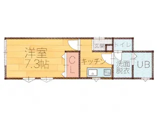 L collection関屋駅前II【1階】の間取り