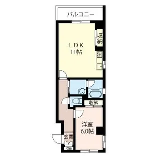 エスティメゾン三軒茶屋II【2階】の間取り