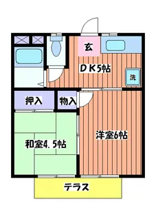 滝ノ上ハイツ井上A棟【2階】の間取り