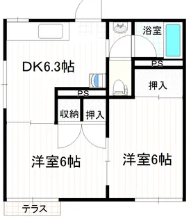 コーポ内藤【1階】の間取り