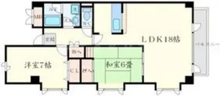 上野東リバーサイド【2階】の間取り