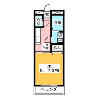 ラ・フルール【4階】の間取り