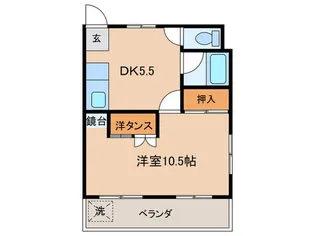 コーポ平林【3階】の間取り
