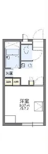 レオパレスサンフラワーII【2階】の間取り