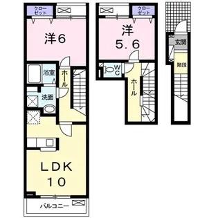アビタシオン・D【2階】の間取り