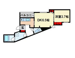 K’s styleJR二日市西【1階】の間取り