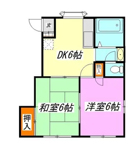 サニーハイツ関谷B【1階】の間取り