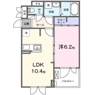 マル・ベラーノ【3階】の間取り