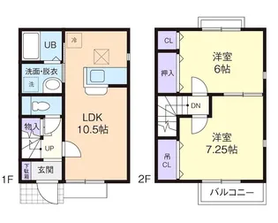 DUPLEX Mt.Fujii Dの間取り