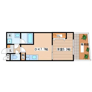 Casa Tutti (カーサ トゥッティ)【2階】の間取り