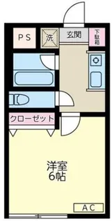 ジュネス・ハッピィ【1階】の間取り