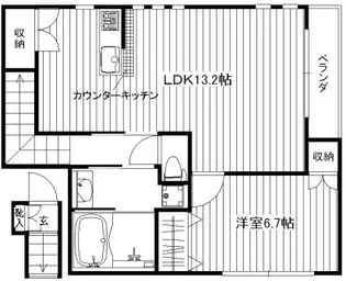 ル・パルク三軒茶屋【2階】の間取り