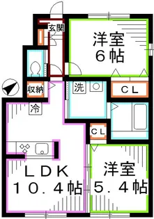 やまふく・吉祥寺【1階】の間取り