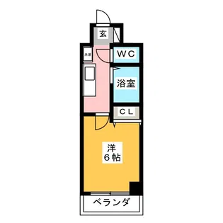 アドバンス明豊【4階】の間取り
