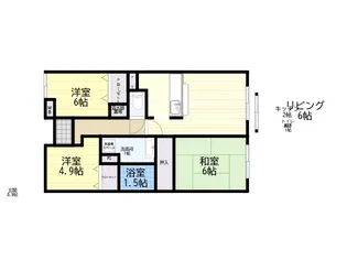 ミリアドリーブス群山【3階】の間取り