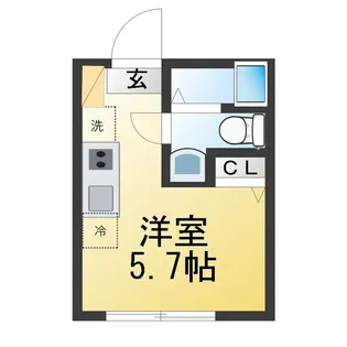 ラフィーネ生田III【1階】の間取り
