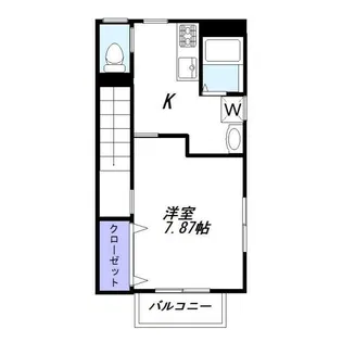 ブルージュ柿の木坂【2階】の間取り