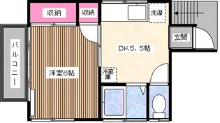 わかくさハイツ【2階】の間取り