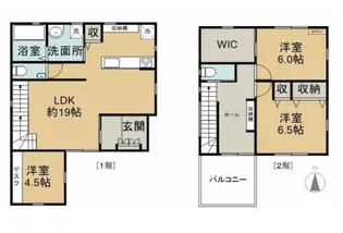 愛媛県新居浜市上泉町【一戸建】の間取り