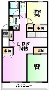 エクセルコート【1階】の間取り
