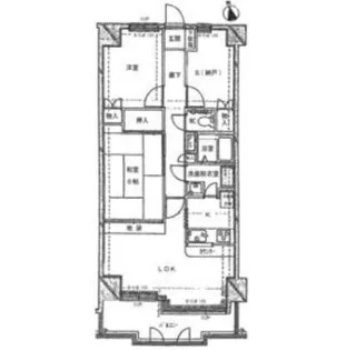 グランドハイツ睦町【3階】の間取り