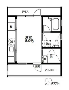 コートヤード WEST【1階】の間取り