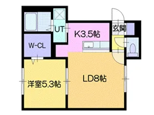 El・Misti(エル・ミスティ)【1階】の間取り