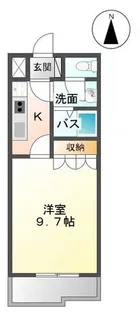 コーポ・ブルースカイ【1階】の間取り
