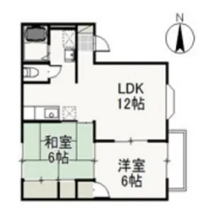 コーポ・カサブランカ【2階】の間取り
