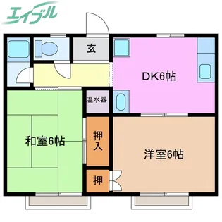 幸石コーポ【4階】の間取り