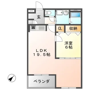 ベーシックマンションII【3階】の間取り