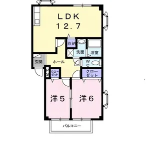 アクセス村央【2階】の間取り