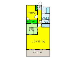 メゾン平野パートI【5階】の間取り