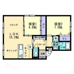 ボヌール【3階】の間取り