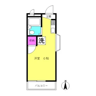 カサベルデ中村【3階】の間取り