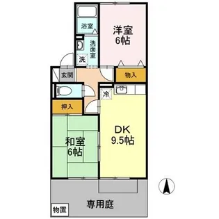 セジュールミキ B棟【1階】の間取り