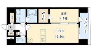 LA GRACE SENBAYASHI【4階】の間取り