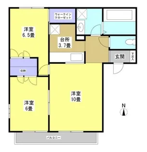 ラ・フォーゲル【2階】の間取り