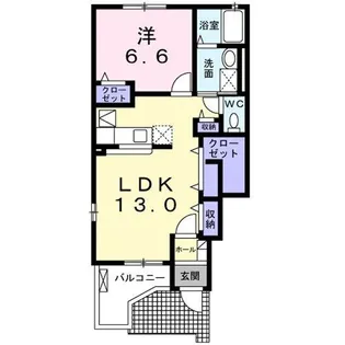 ノヴェルII【1階】の間取り