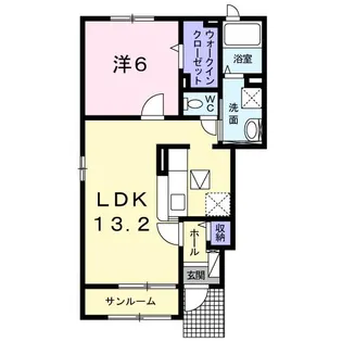 ラルジュ【1階】の間取り