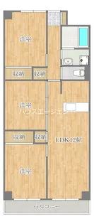 グリーンパーク北葛西【5階】の間取り