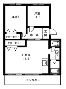 メゾン・ホワイトハウス【2階】の間取り