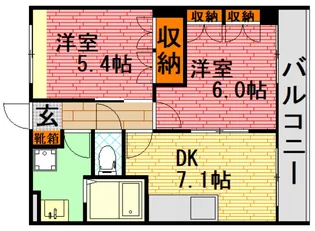 スマイルハウス【2階】の間取り