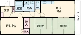 グランドコーポL【4階】の間取り